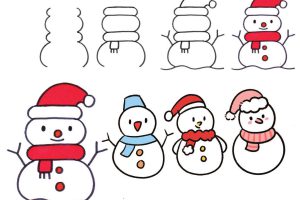 雪人简笔画