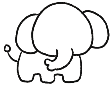 大象简笔画