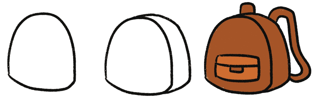 背包简笔画
