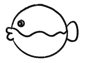 河豚简笔画