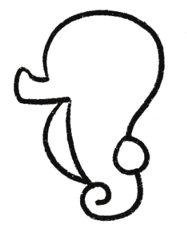 海马简笔画