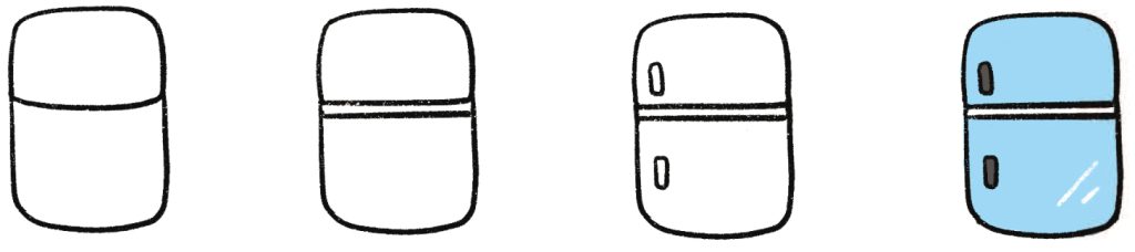 电冰箱简笔画