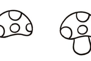 红蘑菇简笔画