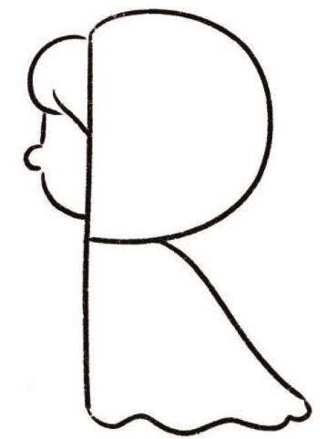 女孩简笔画