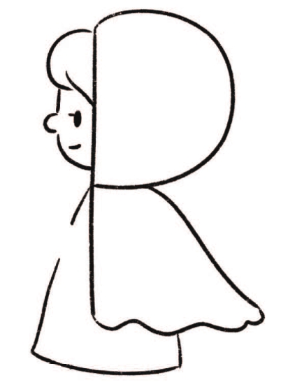 女孩简笔画