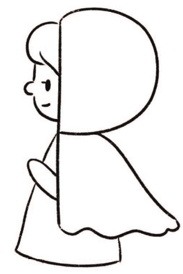 女孩简笔画