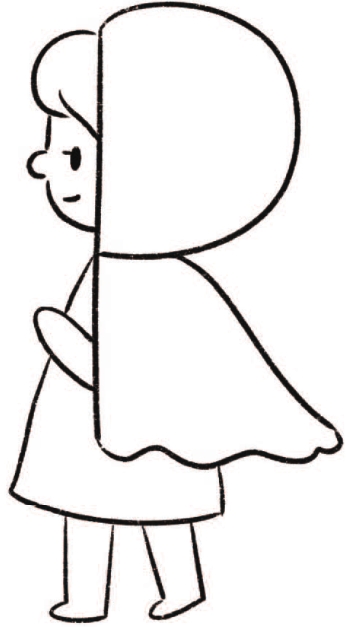 女孩简笔画