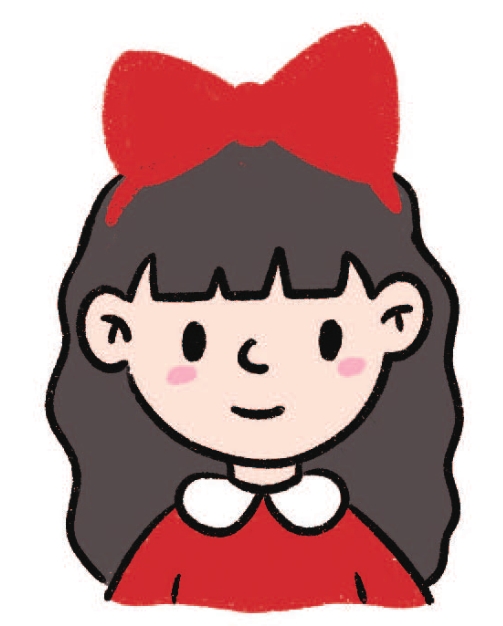 女孩简笔画