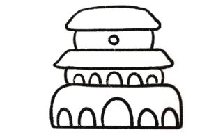 古城门简笔画