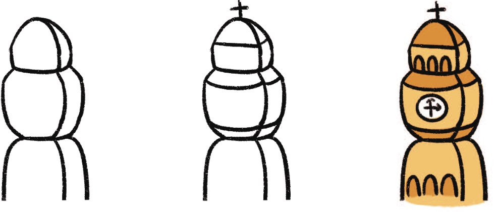 大本钟简笔画