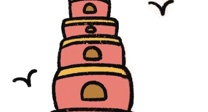古塔简笔画