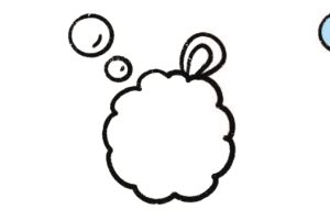 沐浴球简笔画