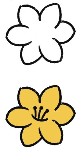 迎春花简笔画