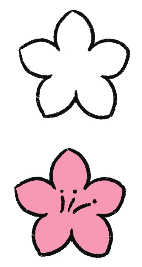 桃花简笔画
