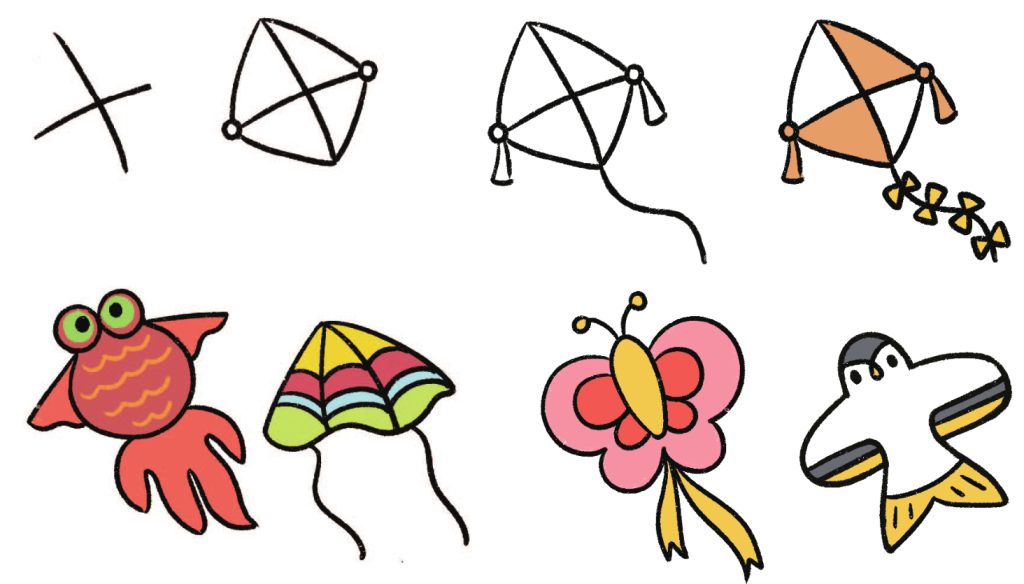 风筝简笔画