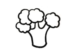 西蓝花简笔画