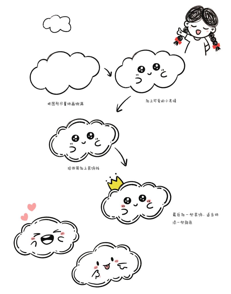 云朵简笔画