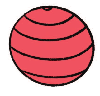 瑜伽球简笔画