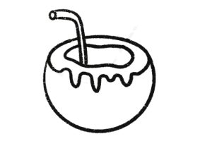 椰子简笔画