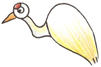 丹顶鹤简笔画