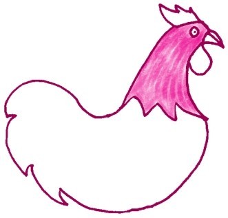 公鸡简笔画