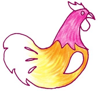 公鸡简笔画