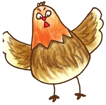 母鸡简笔画