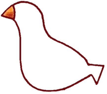 鸽子简笔画