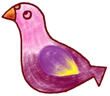 鸽子简笔画