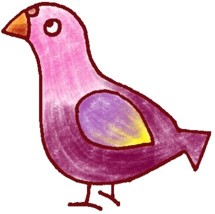 鸽子简笔画