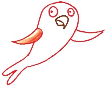 鹦鹉简笔画