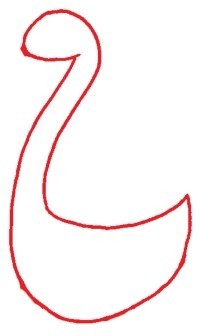 火烈鸟简笔画