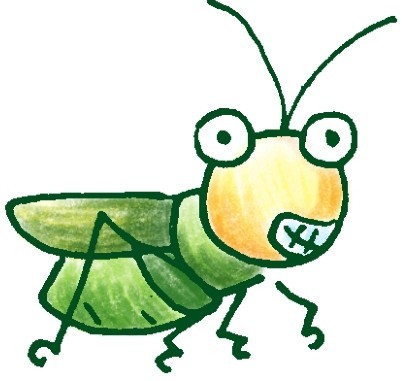 蝗虫简笔画