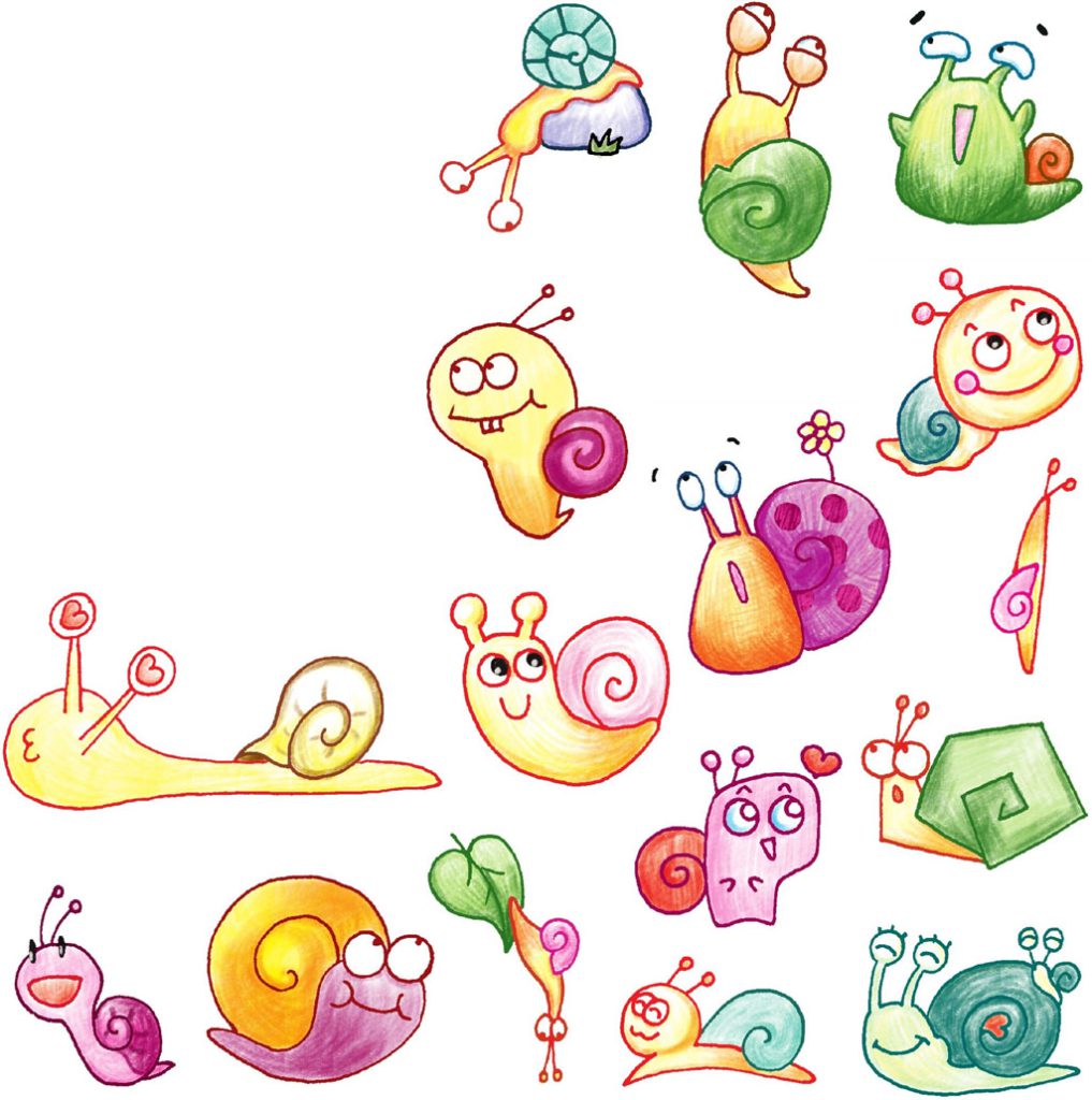 蜗牛简笔画