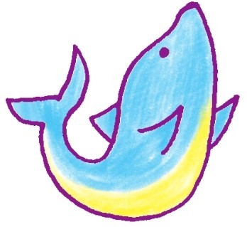 海豚简笔画