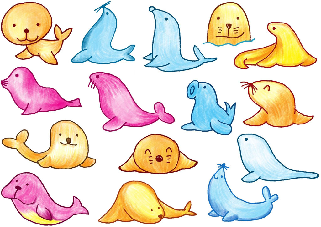 海豹简笔画