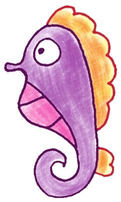 海马简笔画