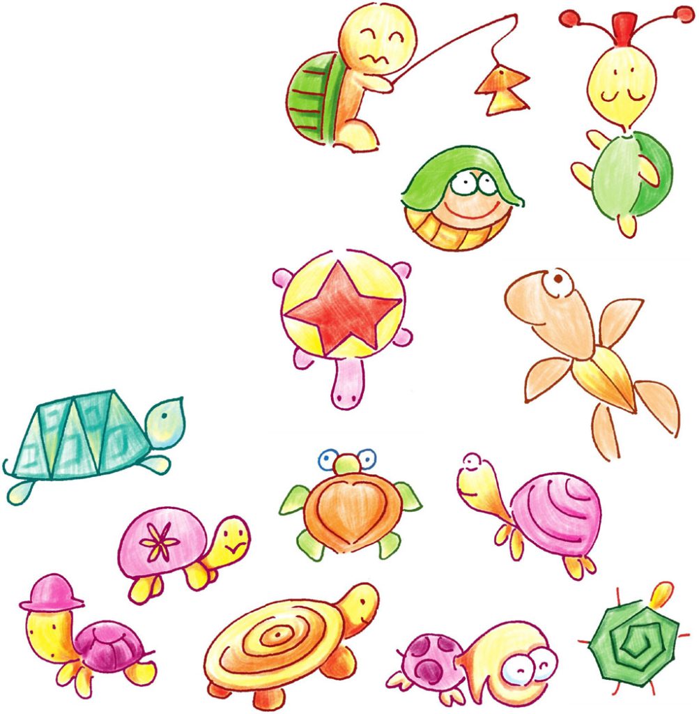 乌龟简笔画