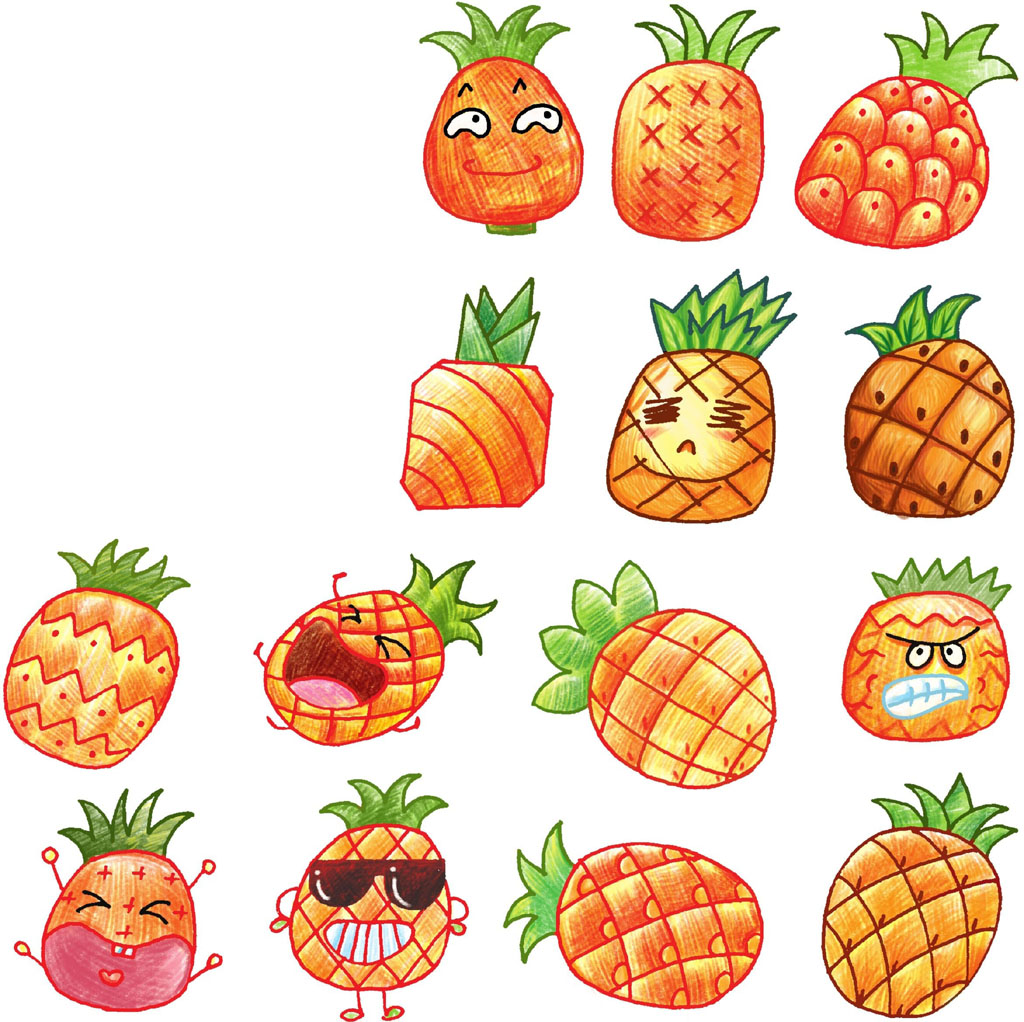菠萝简笔画
