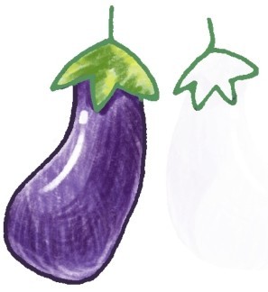 茄子简笔画