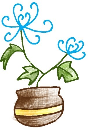 菊花简笔画