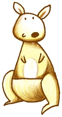 袋鼠简笔画