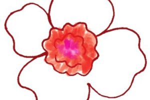 牡丹简笔画