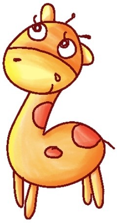 长颈鹿简笔画