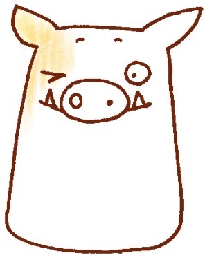 野猪简笔画