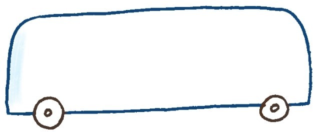 公共汽车简笔画
