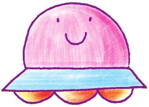 飞碟简笔画