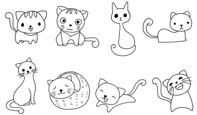 猫咪简笔画