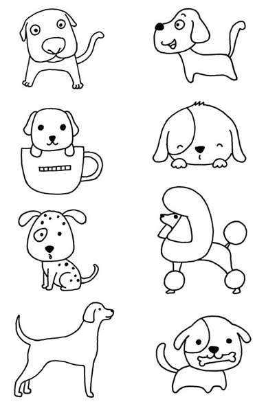 狗狗简笔画