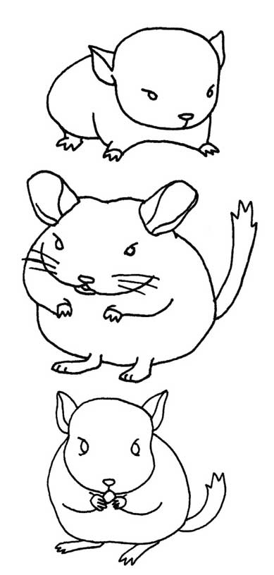 仓鼠简笔画